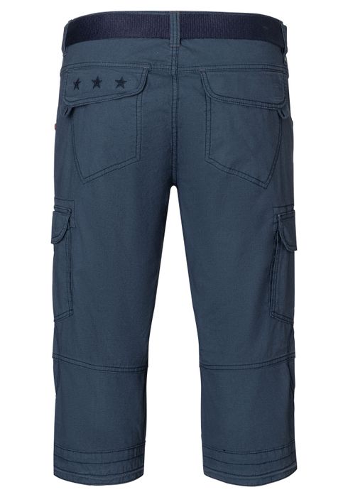 Timezone Timezone Cargo-Shorts mit Gürtel und Mehrfachtaschen – Blau, Bild 6