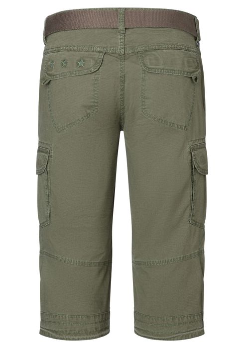 Timezone Timezone Cargo-Shorts mit Gürtel und Mehrfachtaschen – Olive, Bild 6