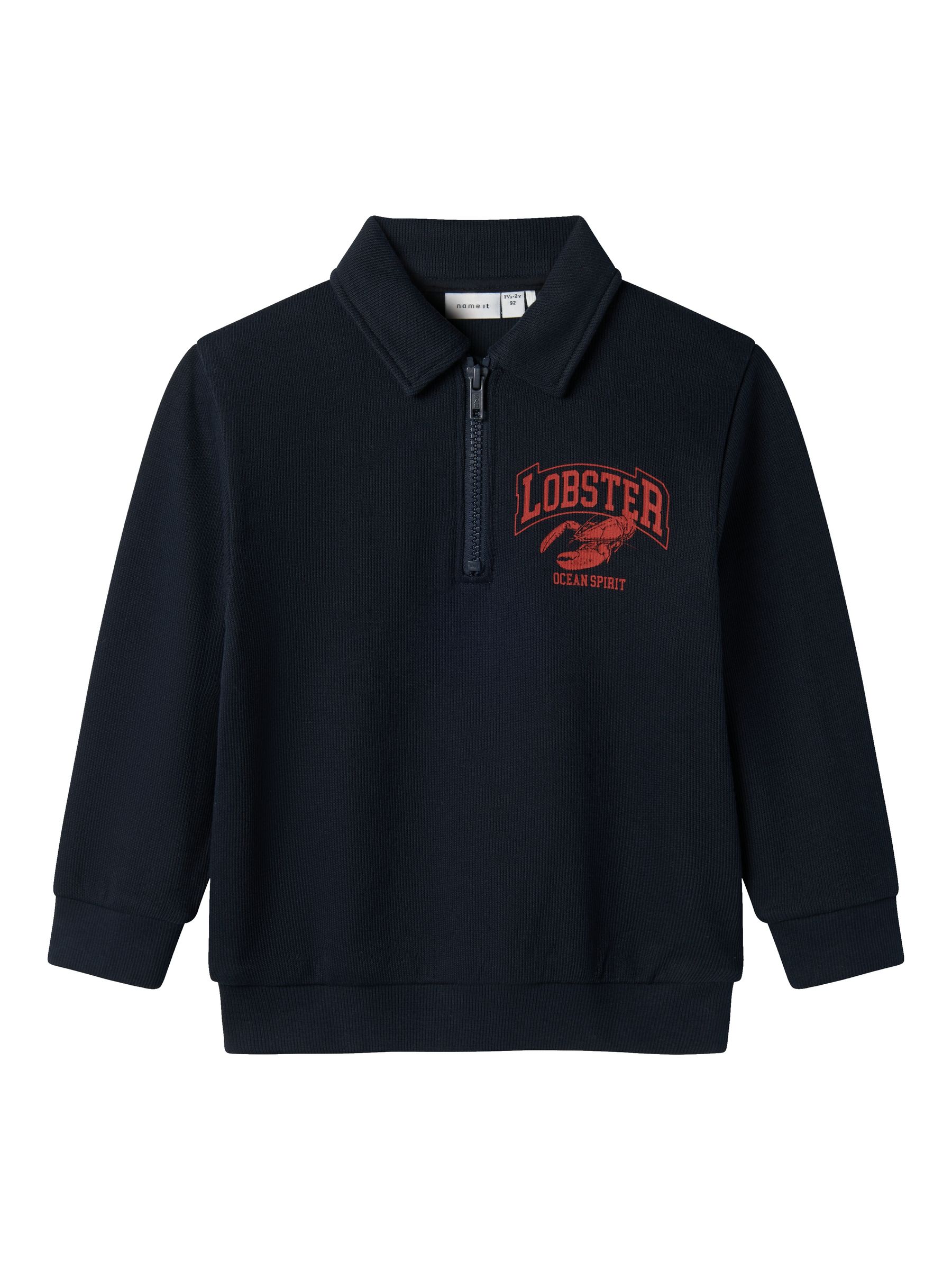 NAME-IT_Springsummer_4716371_13241268.jpg Jungen Troyer -Sweatshirt mit Reißverschluss und Lobster-Print