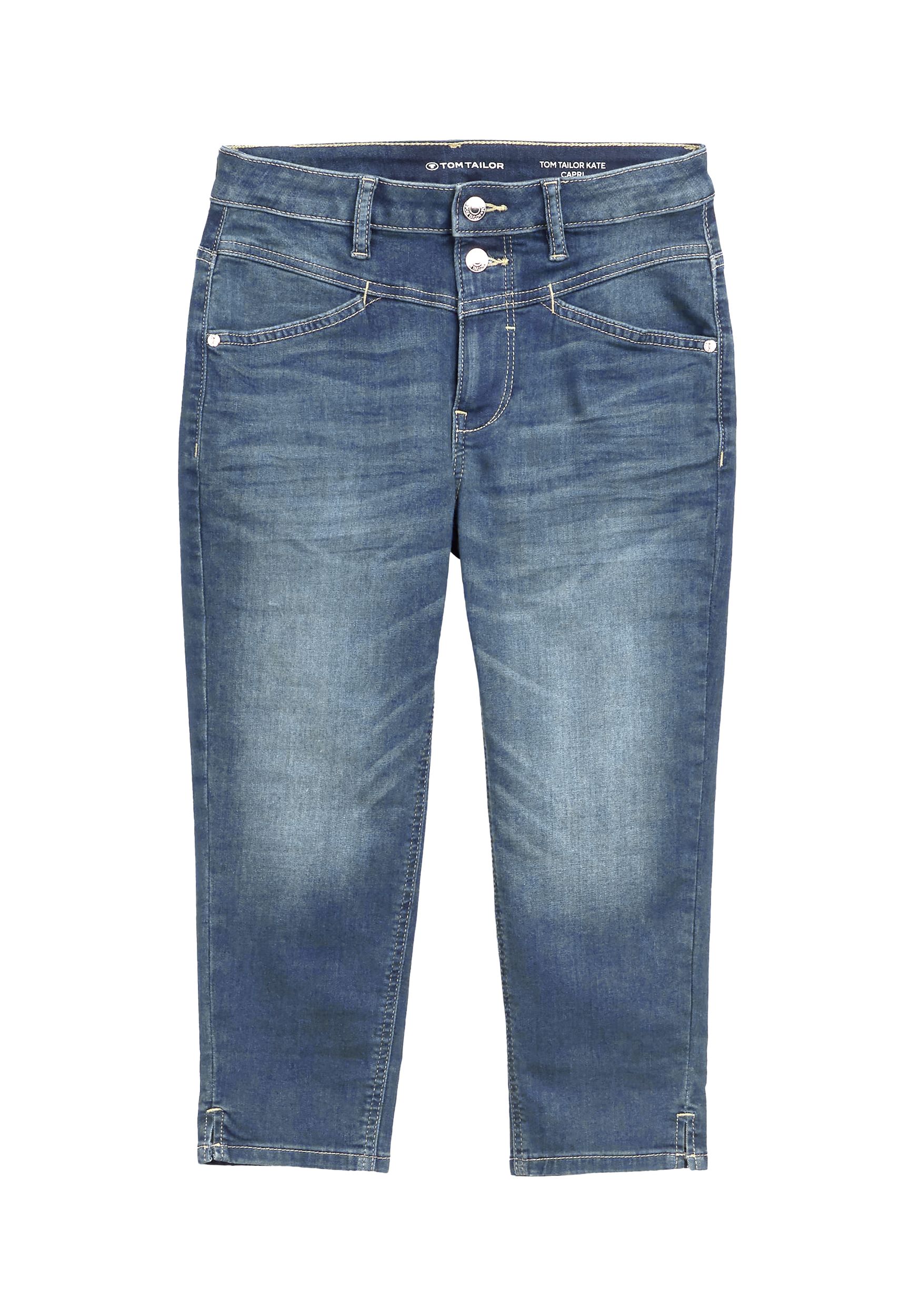 Tom Tailor Capri-Jeans mit figurbetonter Passform – Hellblau, Bild 1