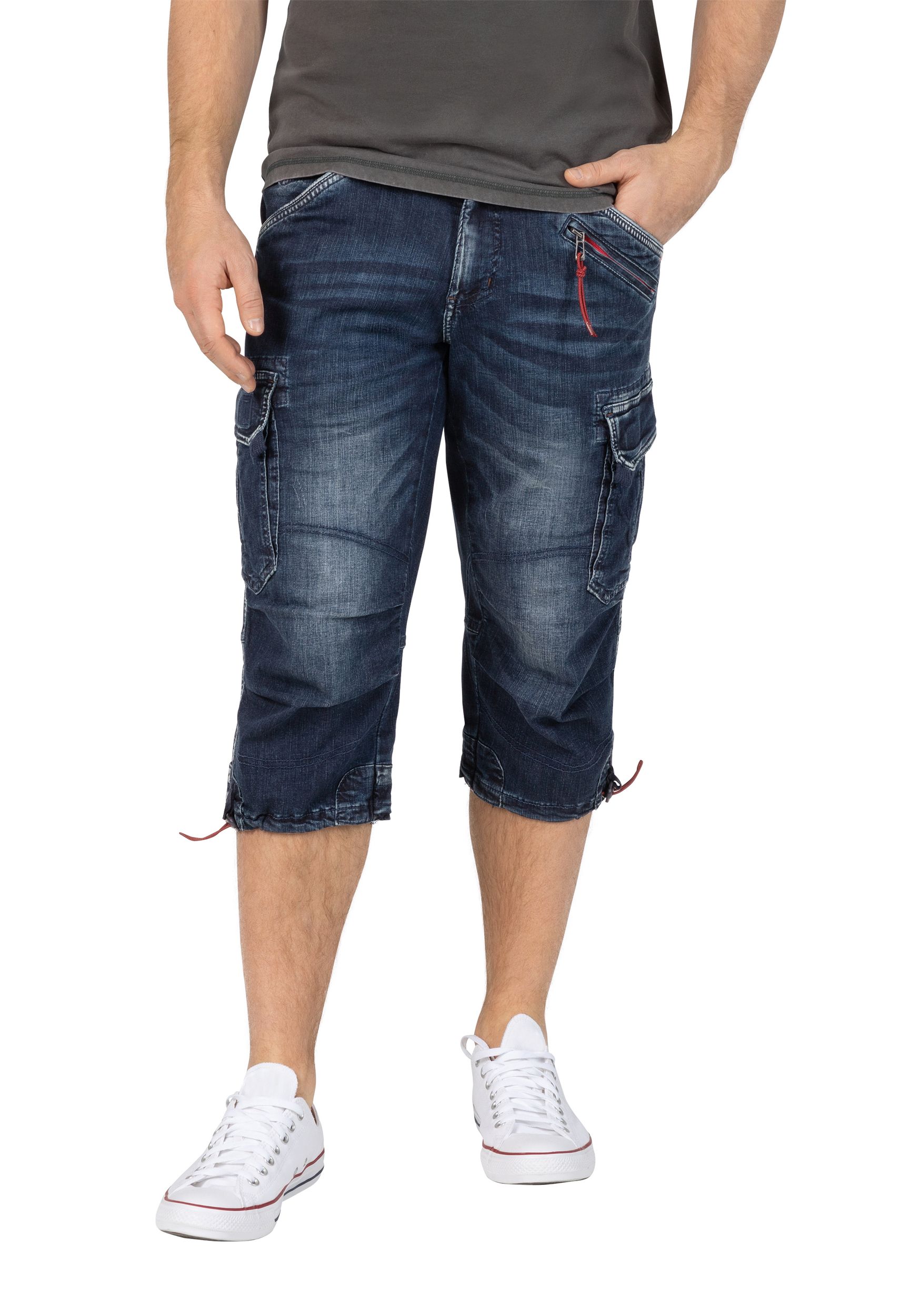 TIMEZONE-Gmb_SS25_30049_25-10009-00-3444_3.jpg 3/4 Jeans-Cargo-Shorts mit Stretch