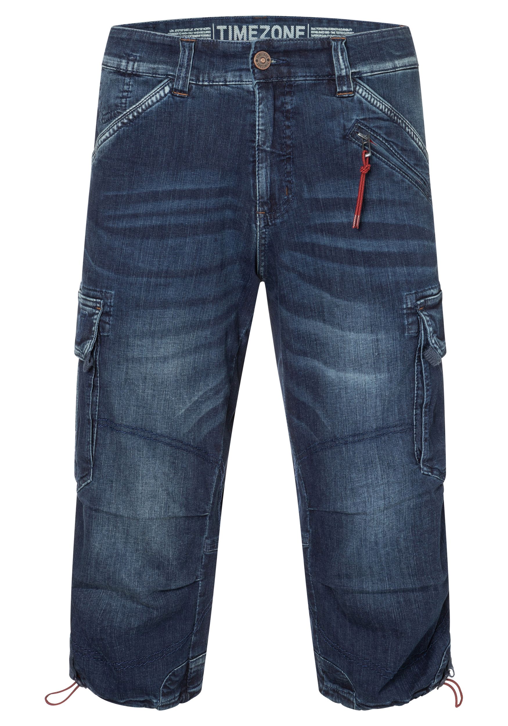 TIMEZONE-Gmb_SS25_30049_25-10009-00-3444.jpg 3/4 Jeans-Cargo-Shorts mit Stretch