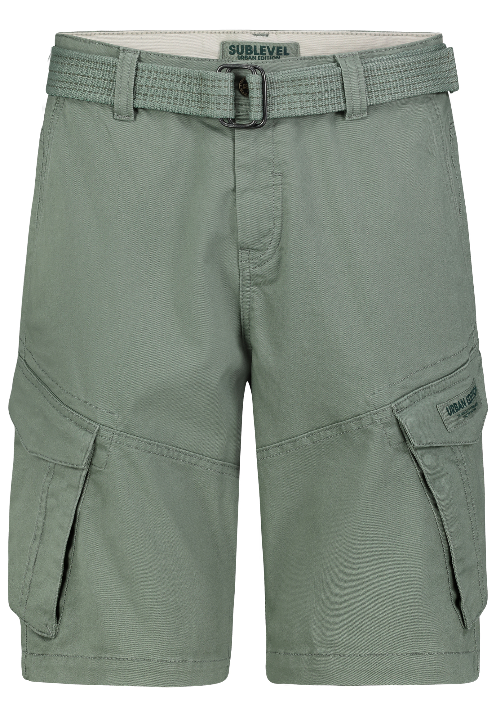 Cargo-Shorts mit Gürtel und Seitentaschen Cargo-Shorts mit Gürtel und Seitentaschen