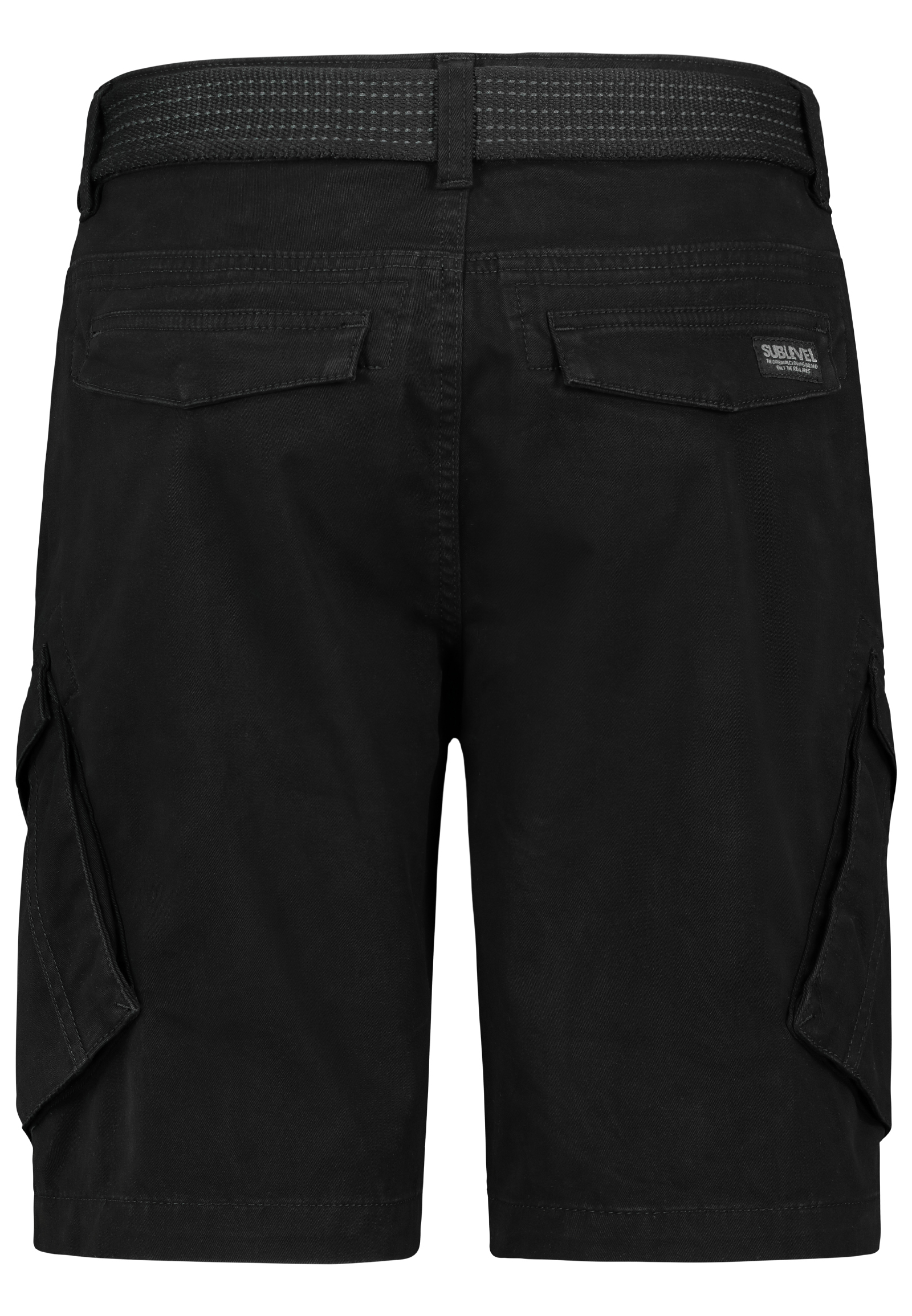 Cargo-Shorts mit Gürtel und Seitentaschen Cargo-Shorts mit Gürtel und Seitentaschen