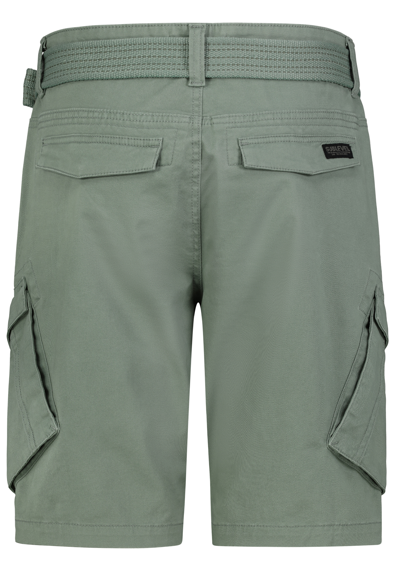 Cargo-Shorts mit Gürtel und Seitentaschen Cargo-Shorts mit Gürtel und Seitentaschen