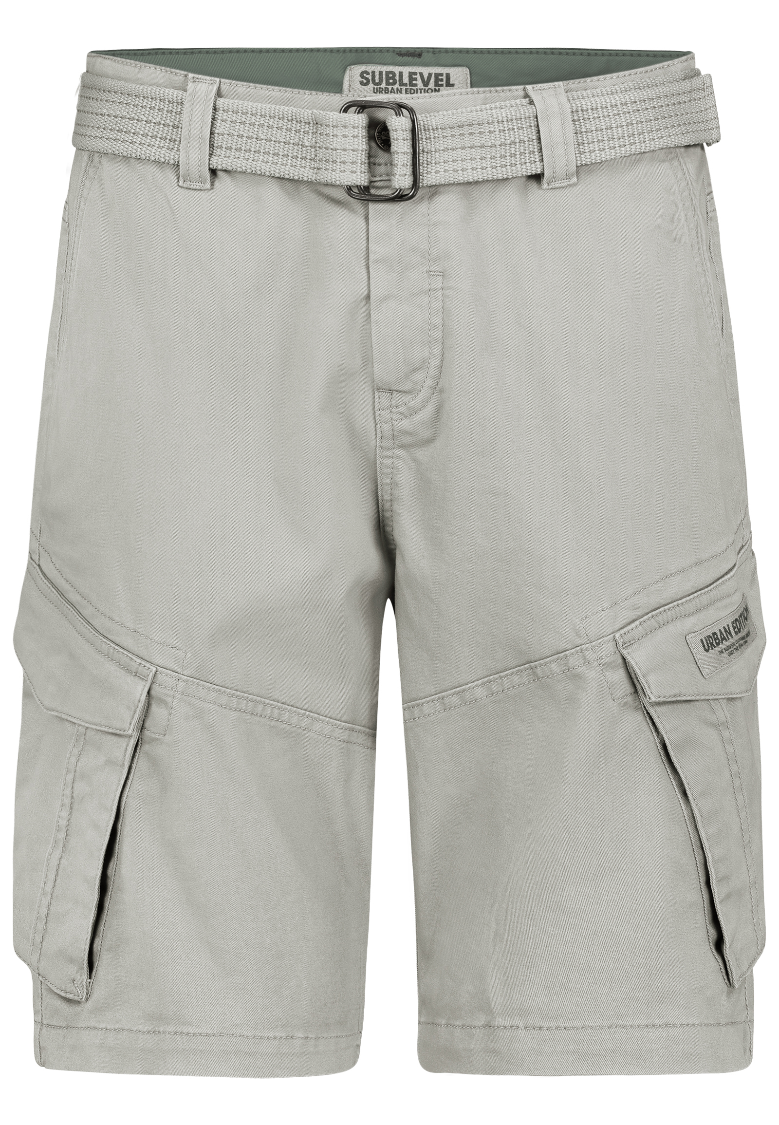 Cargo-Shorts mit Gürtel und Seitentaschen Cargo-Shorts mit Gürtel und Seitentaschen
