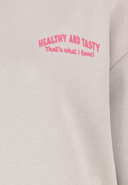 Sublevel Hoodie mit Zitronen-Print und Schriftzug Lemonade – Weiß, Bild 4