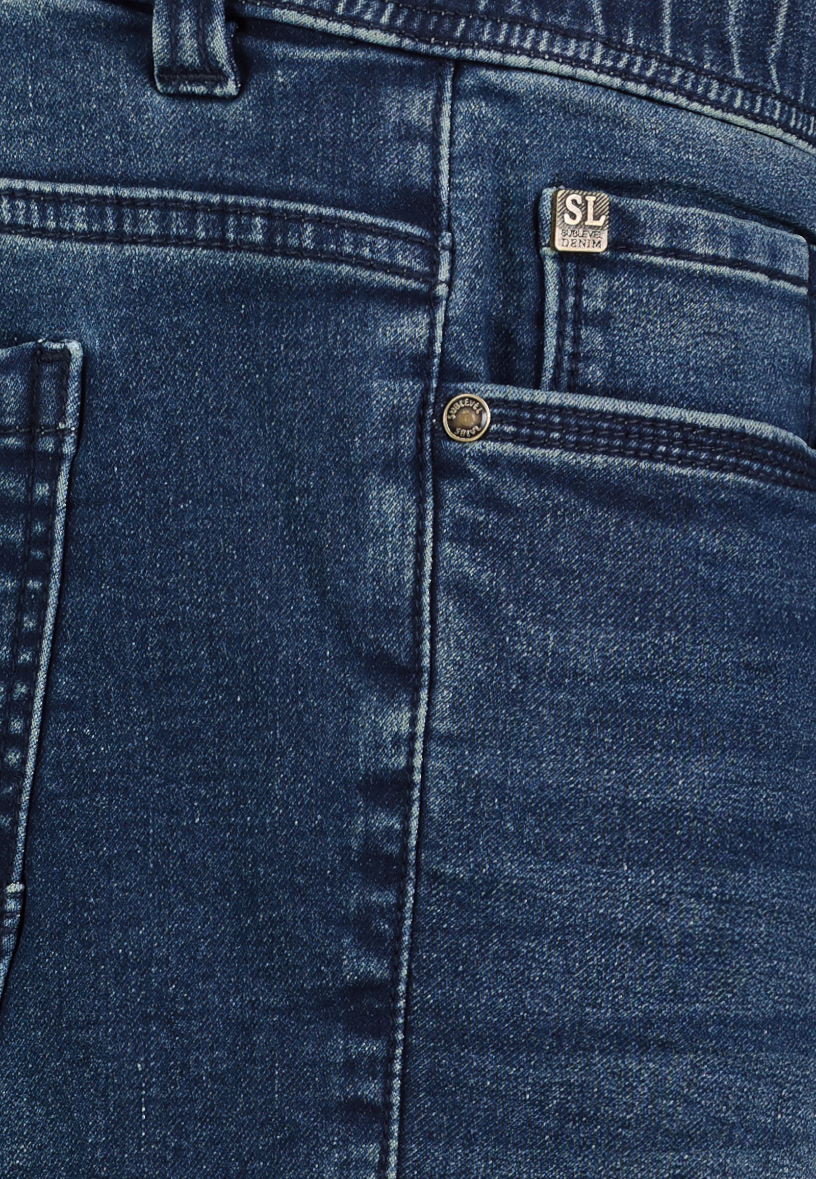 H13245BD62510KD84NO_19400_D2.jpg Denim Bermuda Jeansshorts mit Elastischem Bund und Kordelzug