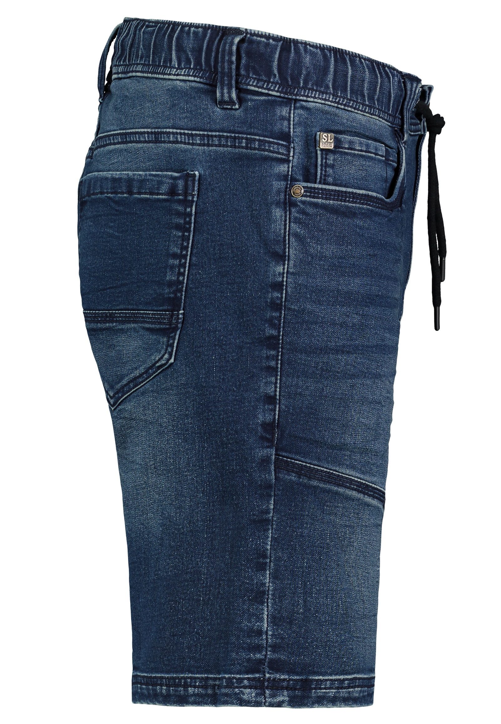 H13245BD62510KD84NO_19400_S1.jpg Denim Bermuda Jeansshorts mit Elastischem Bund und Kordelzug