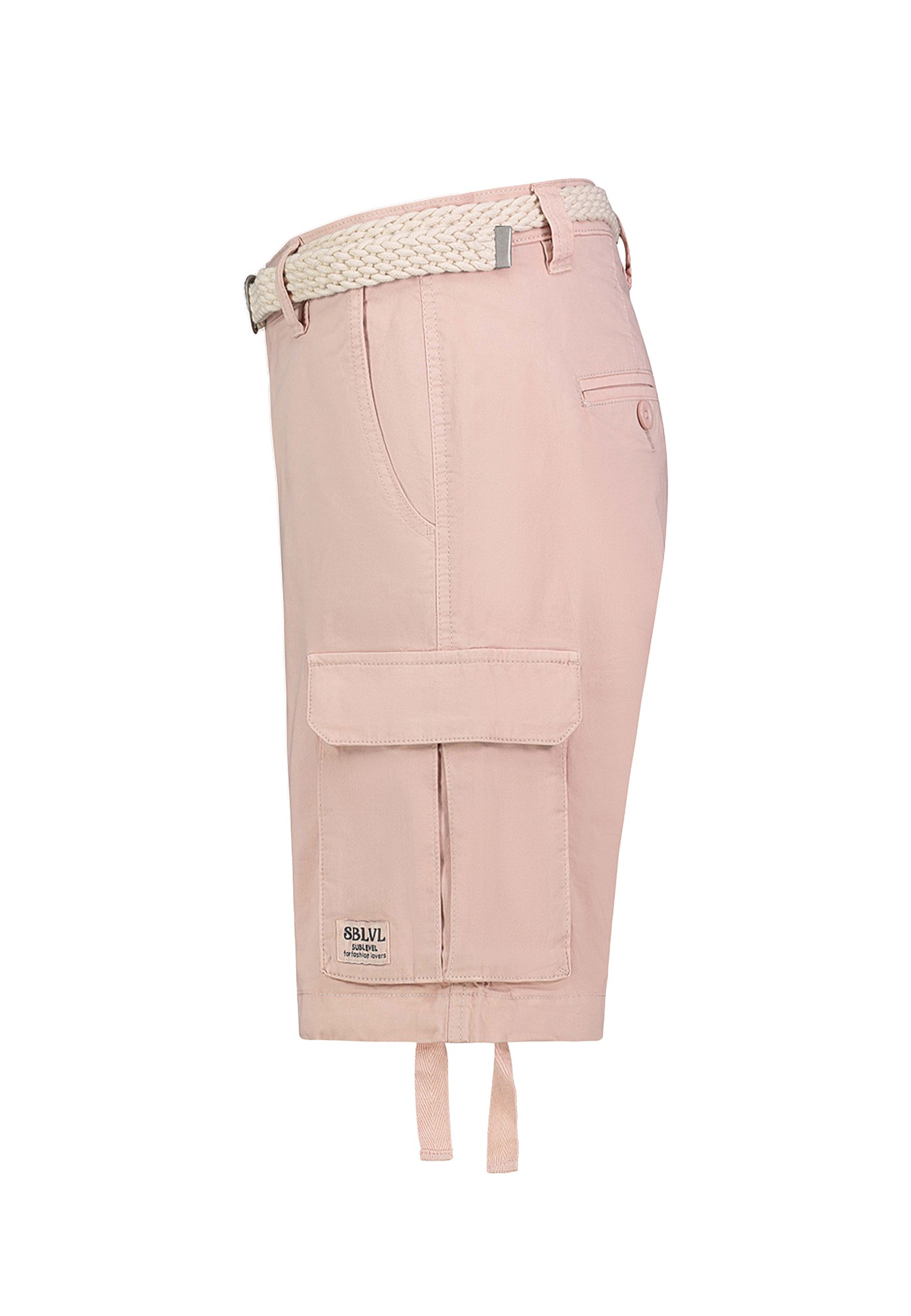 Cargo-Bermuda Shorts mit Flechtgürtel Cargo-Bermuda Shorts mit Flechtgürtel