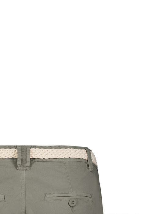 Sublevel Cargo-Bermuda Shorts mit Flechtgürtel – Grün, Bild 3