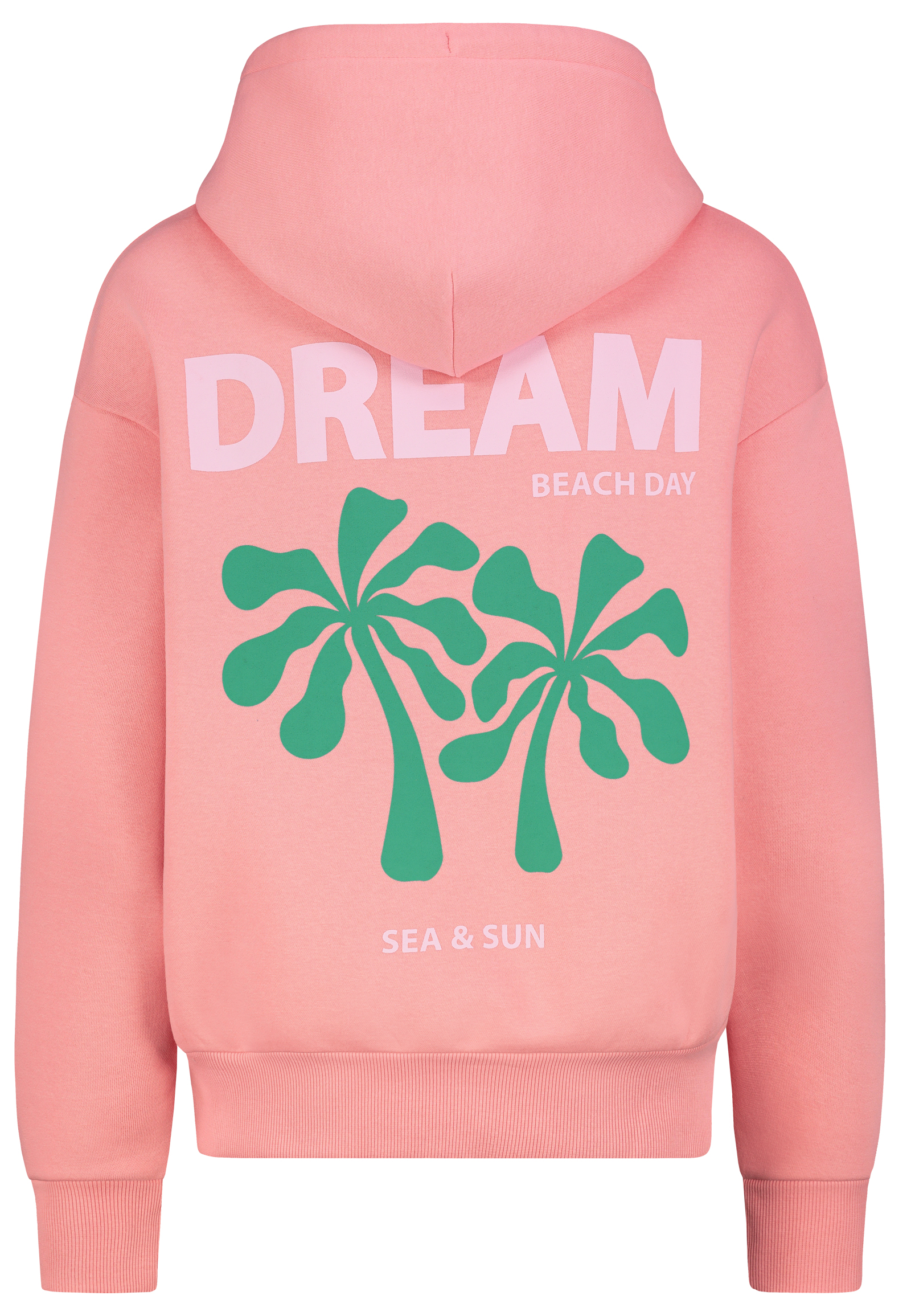 D10608BC02747A_14200_H.jpg Pullover mit Kapuze, Kängurutasche und Palmen-Print