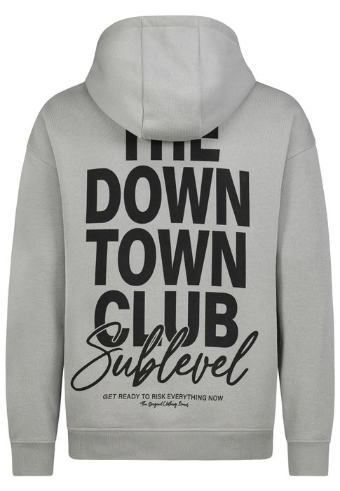 Sublevel Sublevel Hoodie mit Logoprint und Kängurutasche – Grau, Bild 4