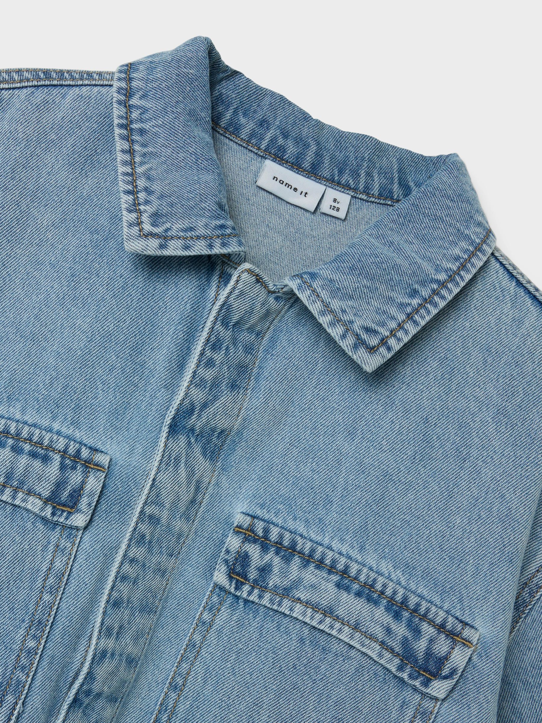 NAME-IT_SpringSummer2025_4705292_13240441_3.jpg Jungen Jeanshemd mit kurzen Ärmeln und Taschen