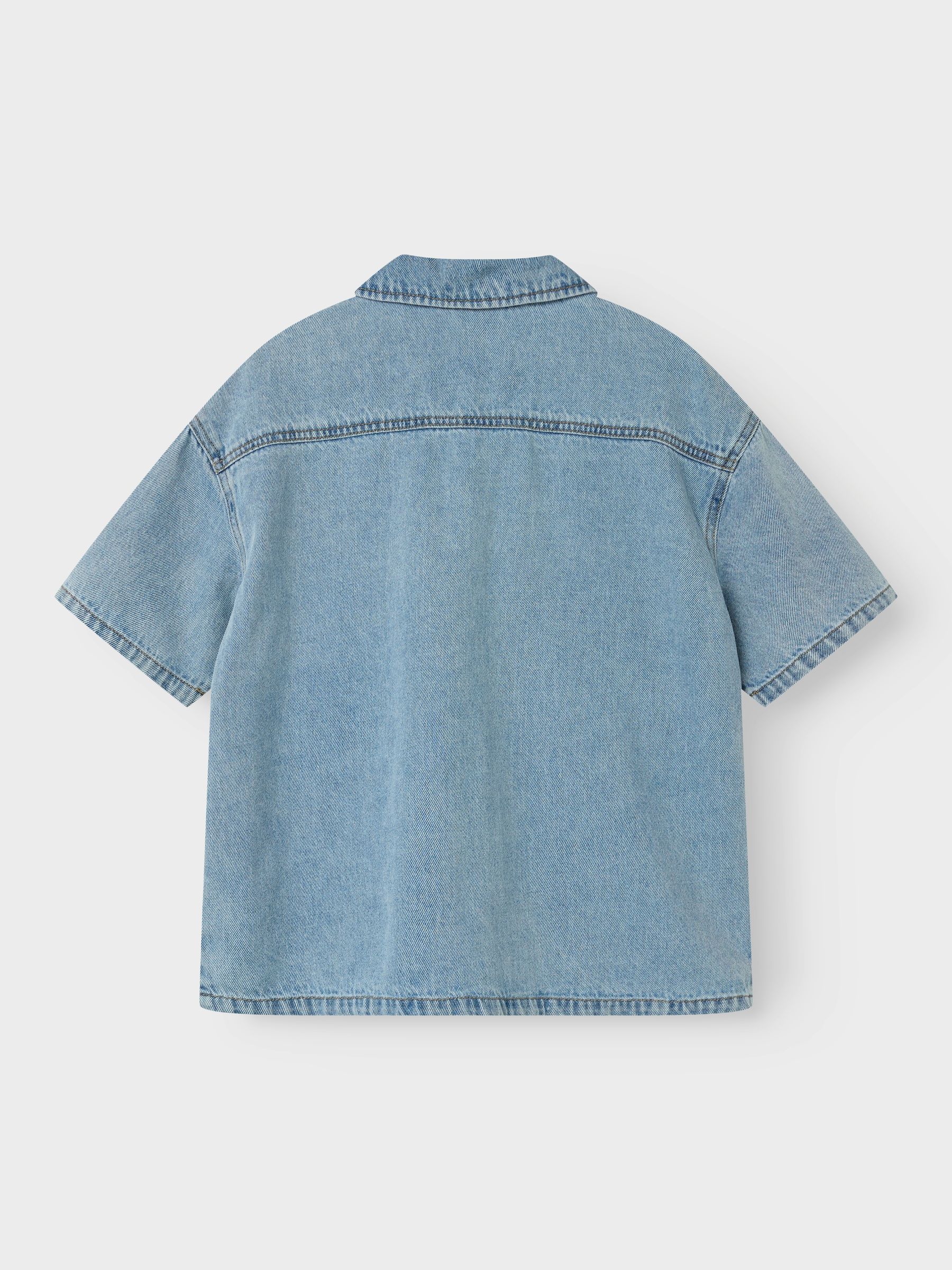 NAME-IT_SpringSummer2025_4705292_13240441_4.jpg Jungen Jeanshemd mit kurzen Ärmeln und Taschen