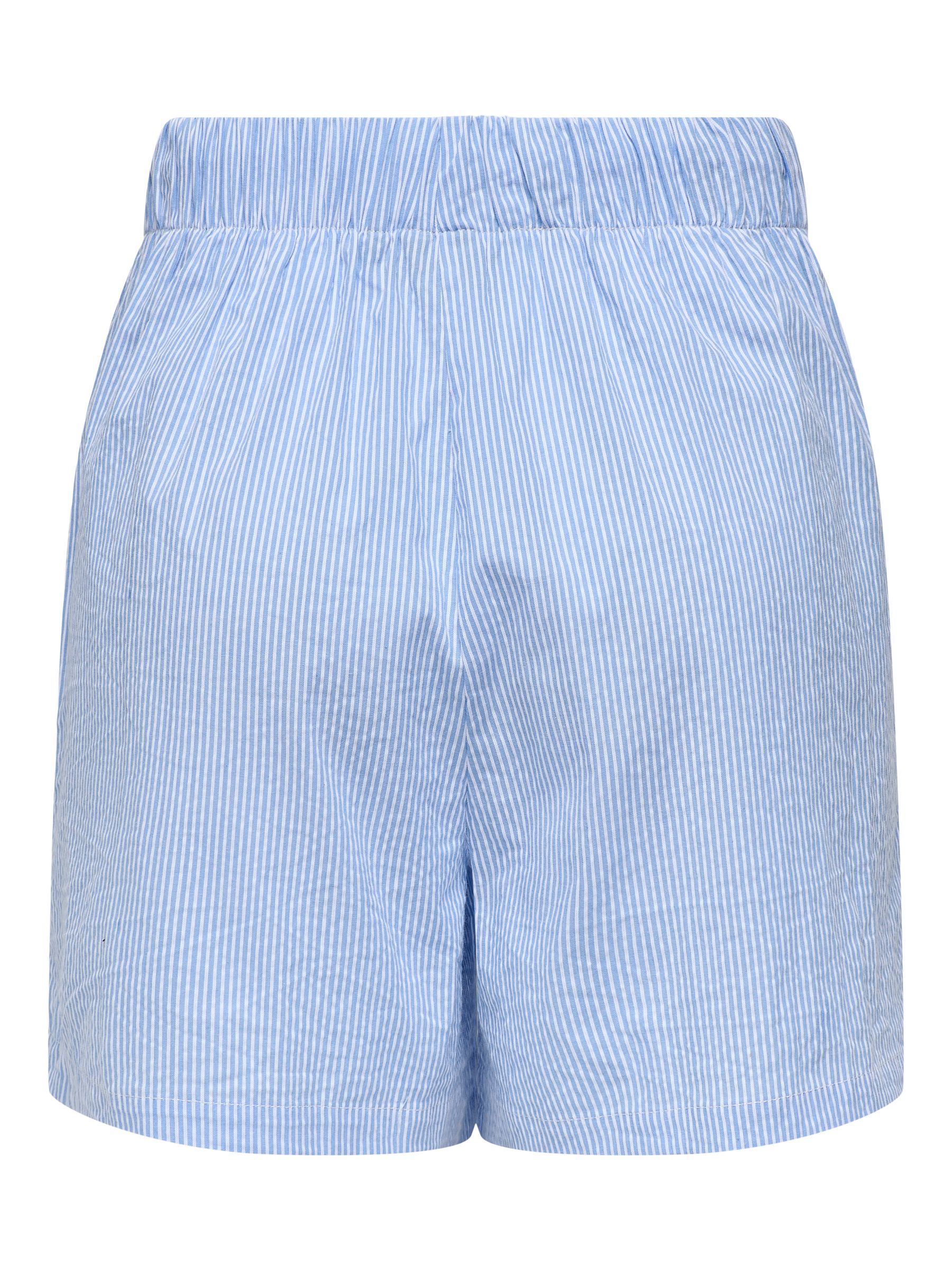 ONLY_SpringSummer2025_4745379_15347659_2.jpg Gestreifte Shorts mit Kordelzug und elastischem Bund