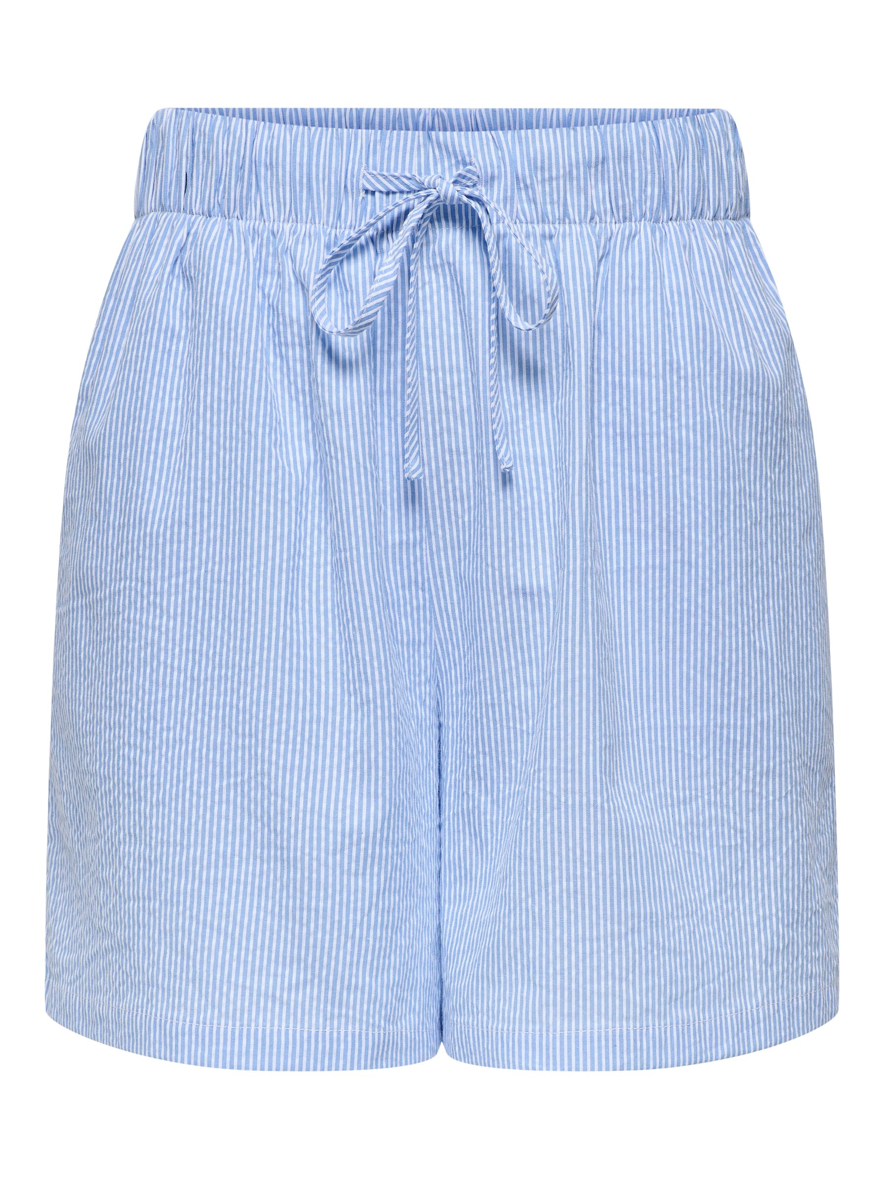 ONLY_SpringSummer2025_4745379_15347659.jpg Gestreifte Shorts mit Kordelzug und elastischem Bund