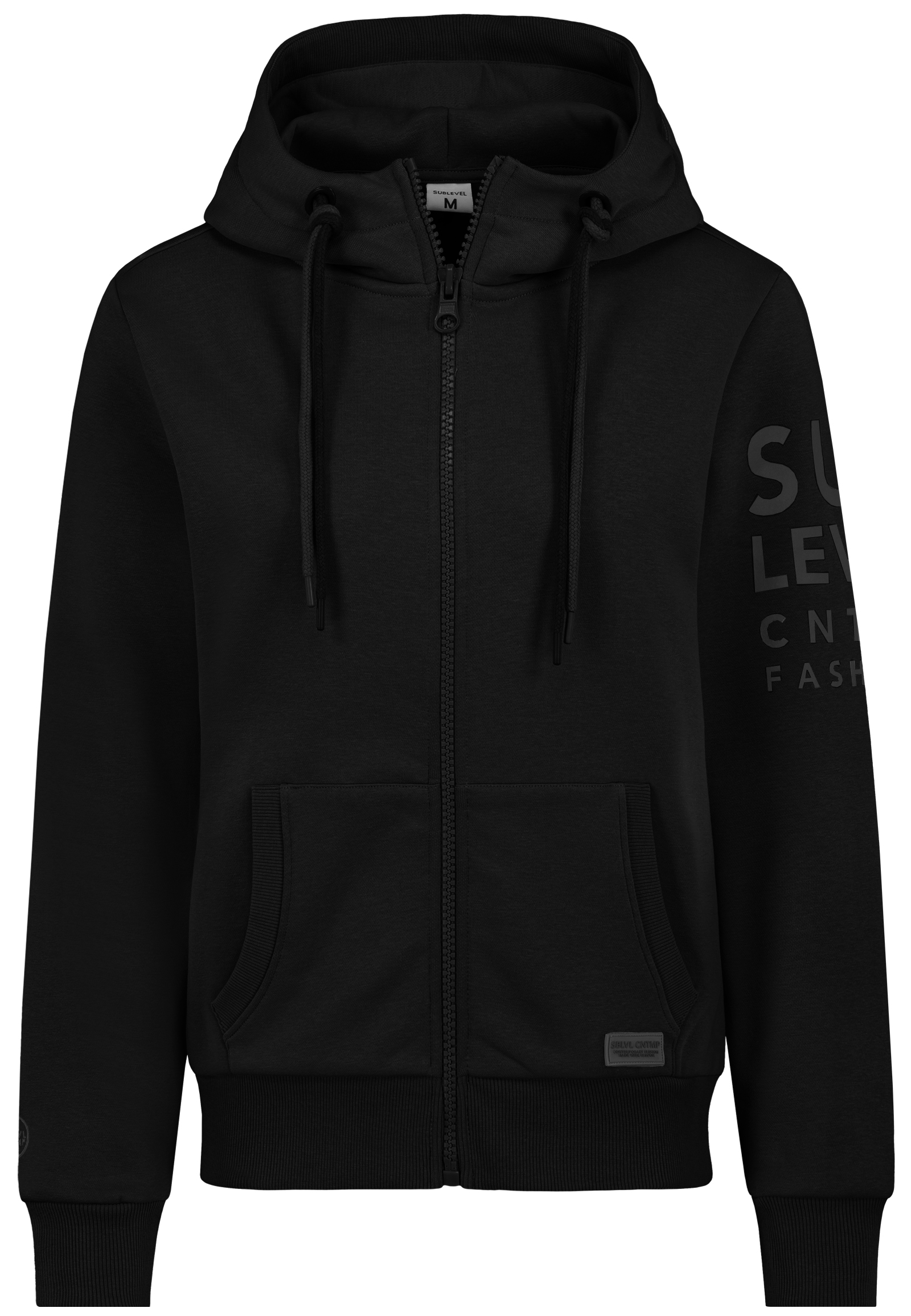 D10600BI02691A6NO_24000_V.jpg Hoodie mit Reißverschluss und Logo-Print