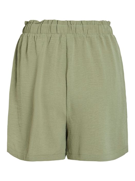 Vila Leichte Sommerhose mit elastischem Bund und Kordelzug – Grün, Bild 3