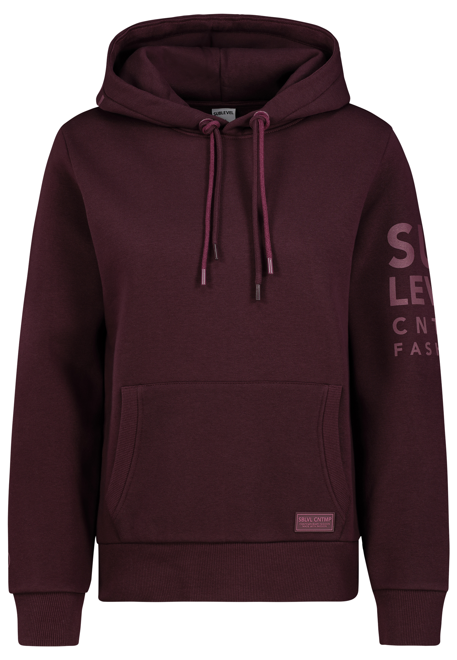 Hoodie Kapuzenpullover mit Kängurutasche und Textprint Hoodie Kapuzenpullover mit Kängurutasche und Textprint