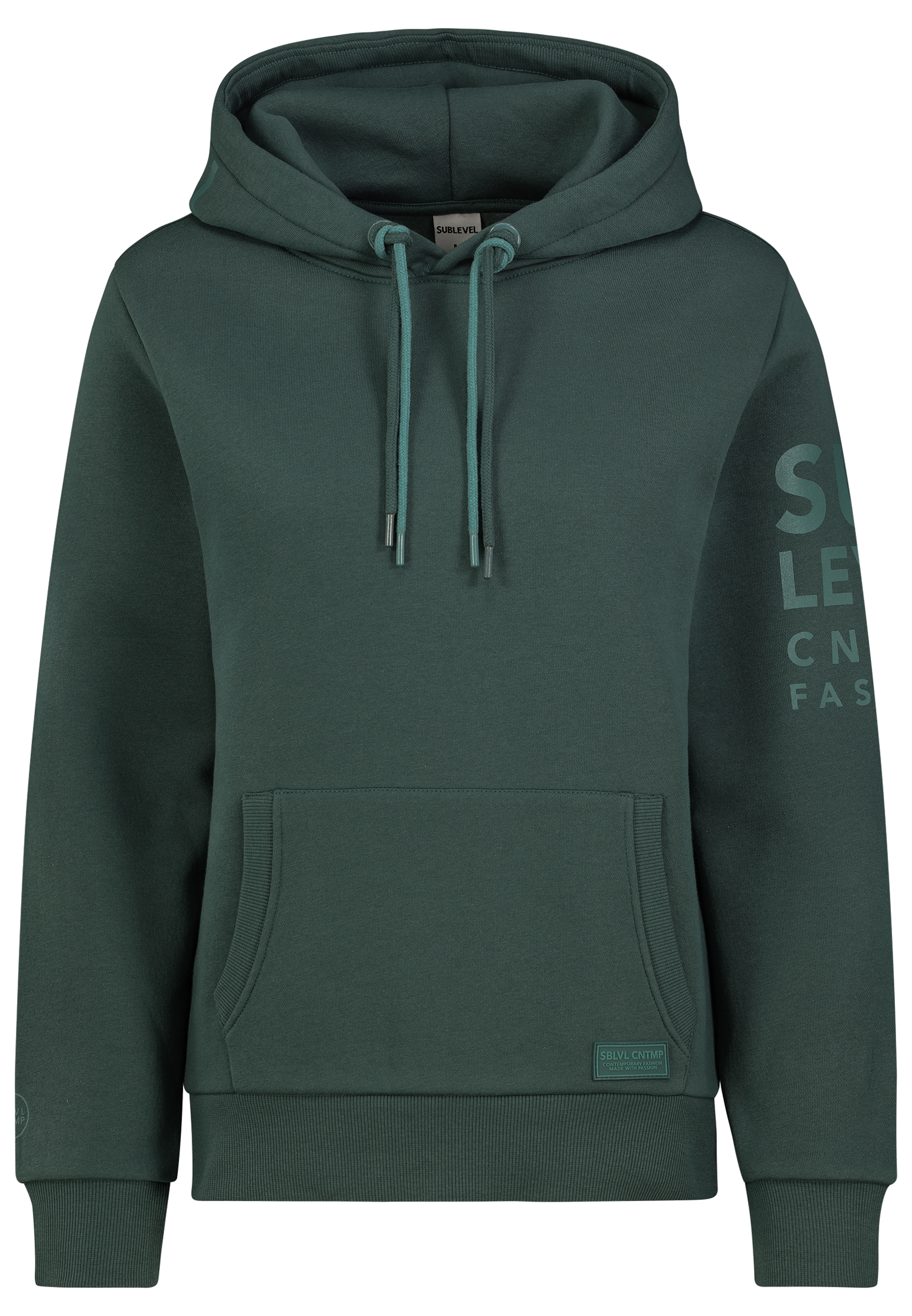 Hoodie Kapuzenpullover mit Kängurutasche und Textprint Hoodie Kapuzenpullover mit Kängurutasche und Textprint