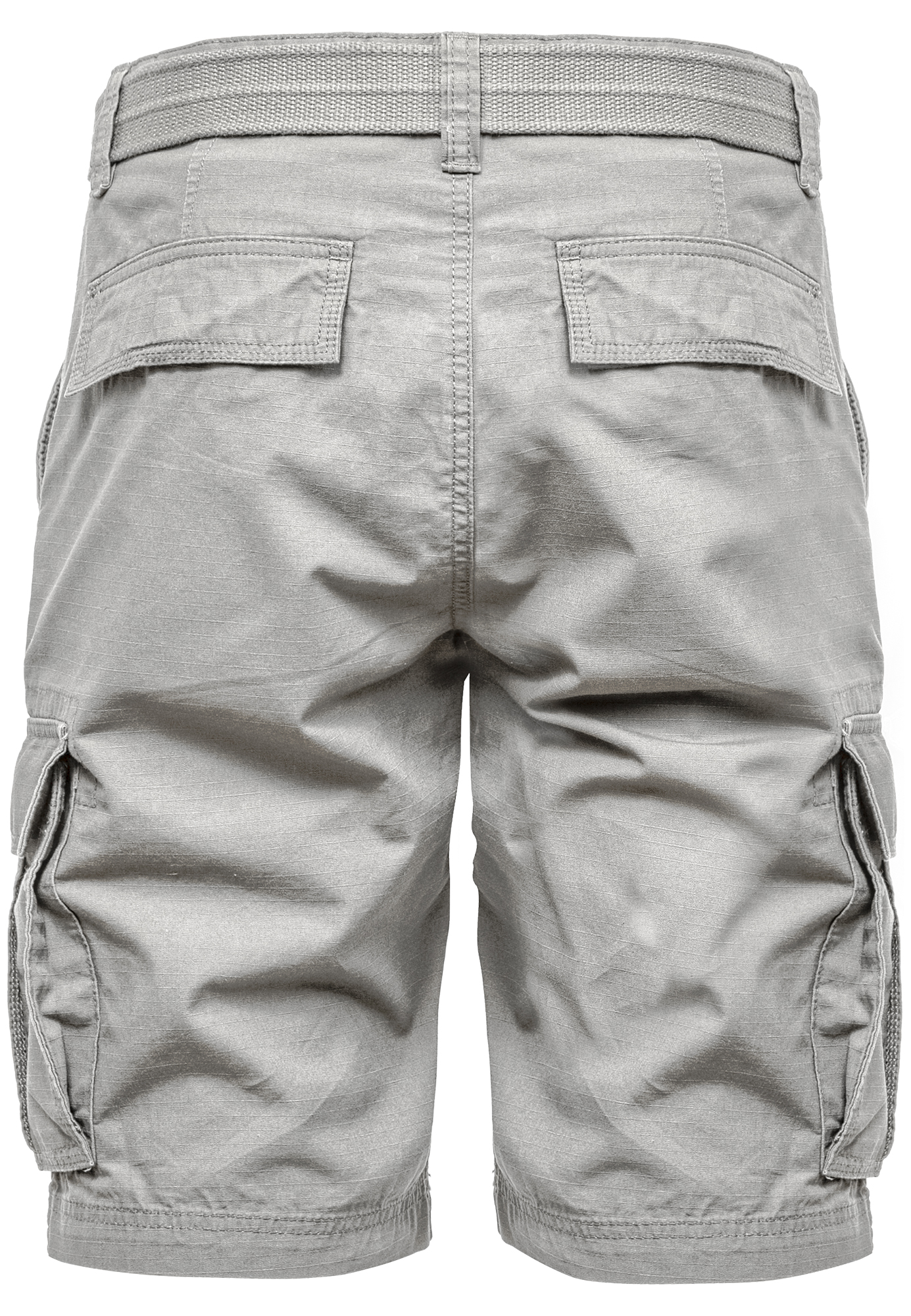 Humy HUMY Kurze Bermuda Hose Cargo Chino Shorts Mit Gürtel A&S – Hellgrau, Bild 2