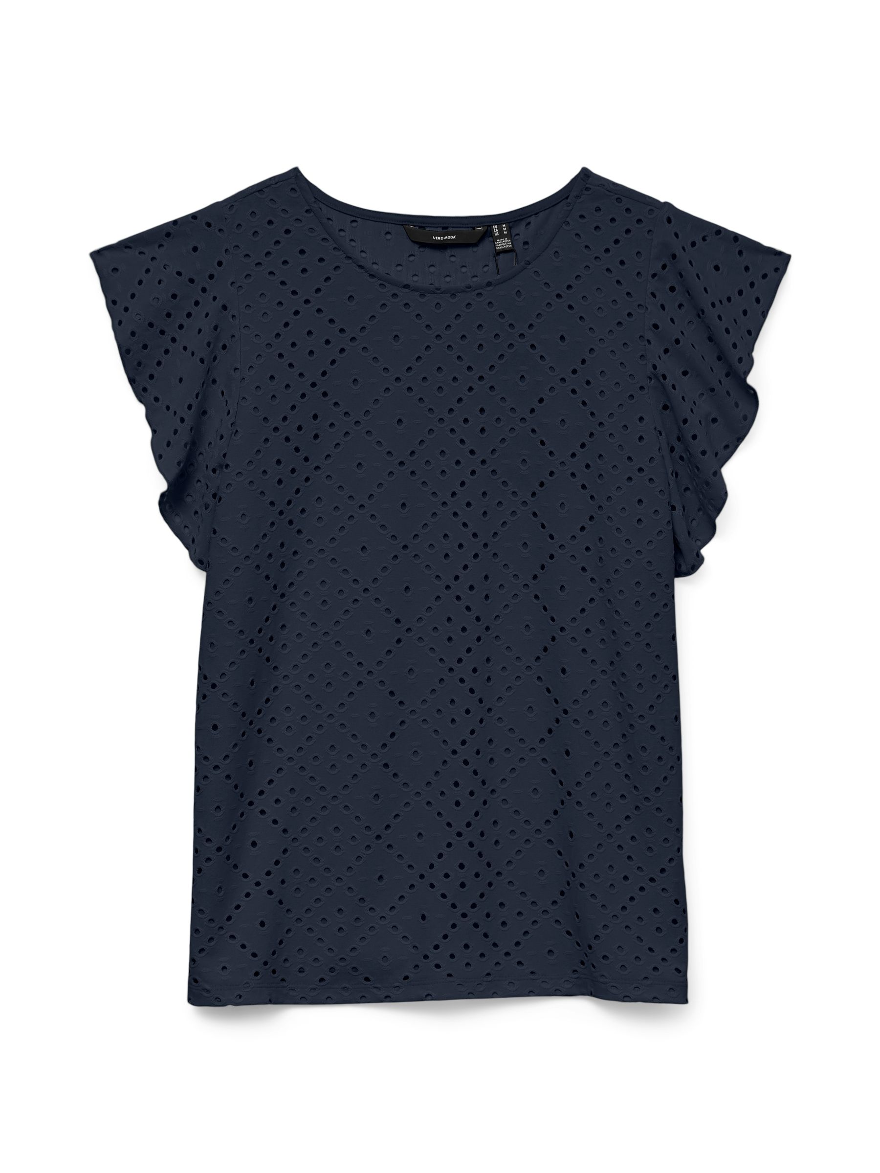 VERO-MODA_SpringSummer2023_4264923_10286067.jpg Shirt Bluse mit Lochmuster und Flügelärmeln
