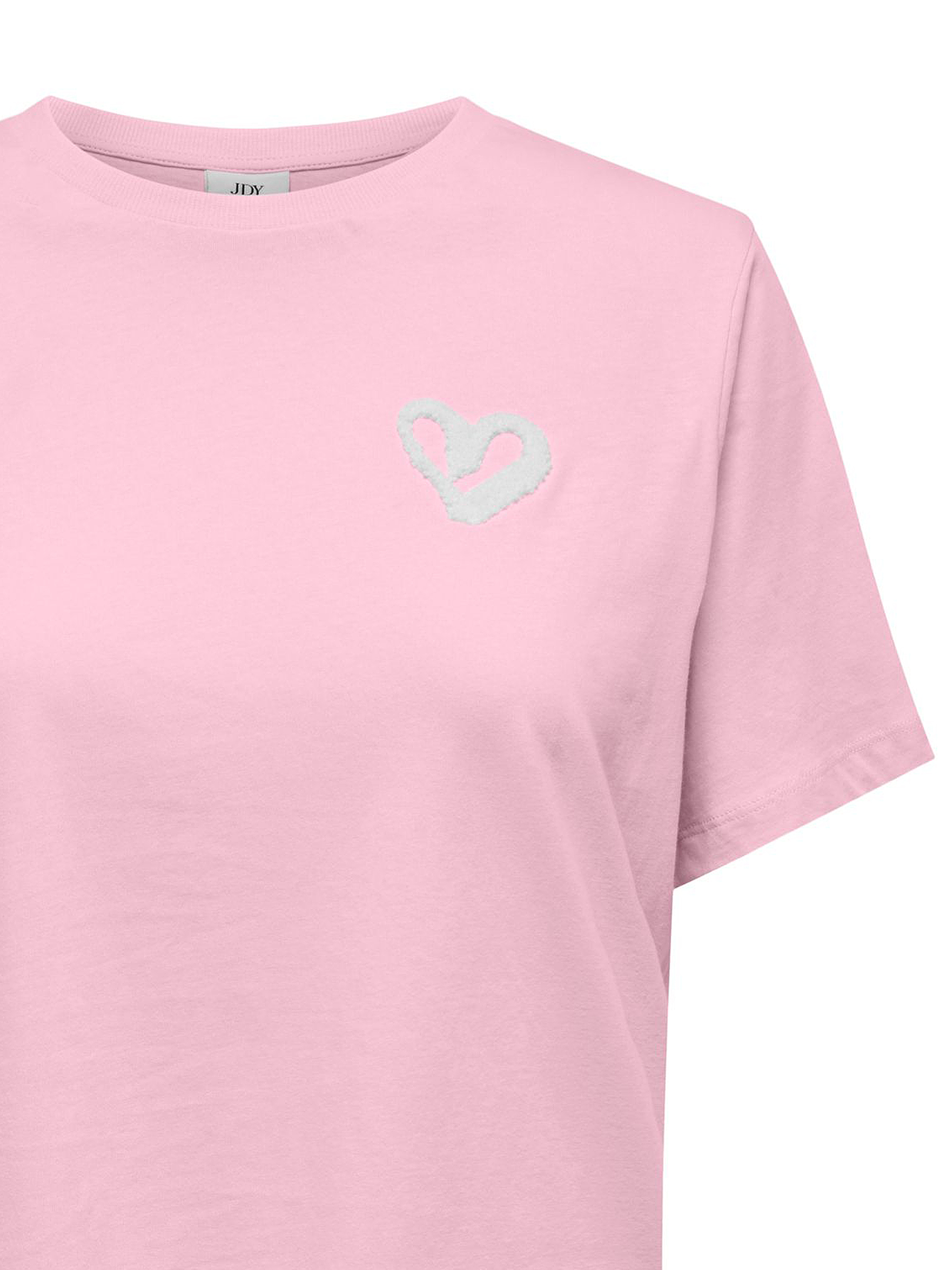 Legeres T-Shirt mit Rundhals und Schriftzug Legeres T-Shirt mit Rundhals und Schriftzug