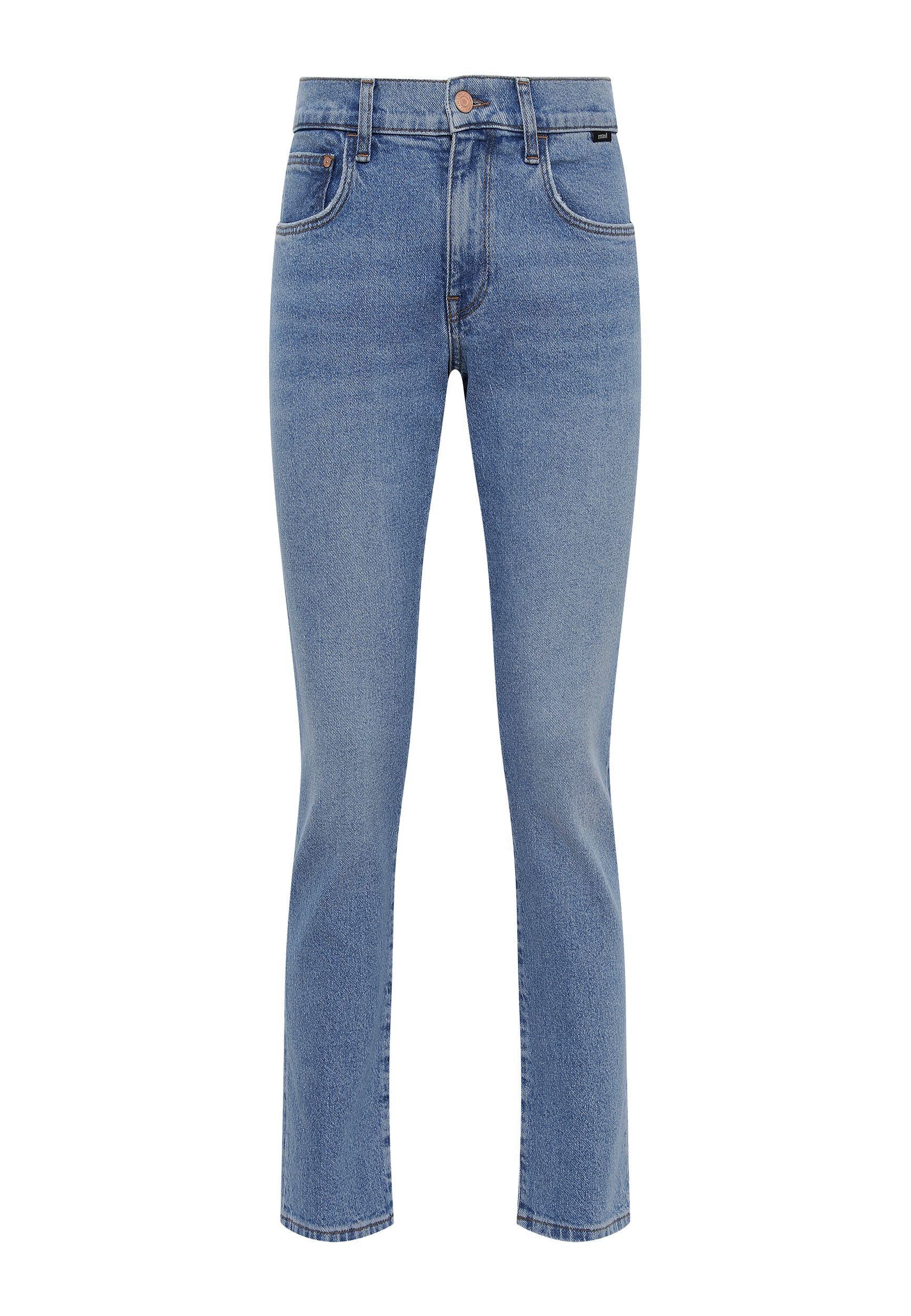 Mavi mavi Gerade High-Waist Jeans Hose mit Five-Pocket-Style – Blau, Bild 1