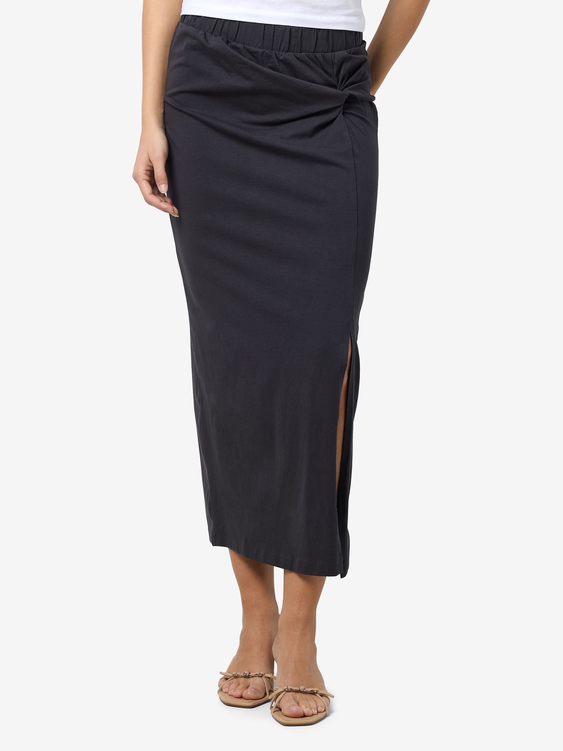 NOISY-MAY_All-year_4743041_27029673_6.jpg Eleganter Midirock mit Raffung und seitlichem Schlitz