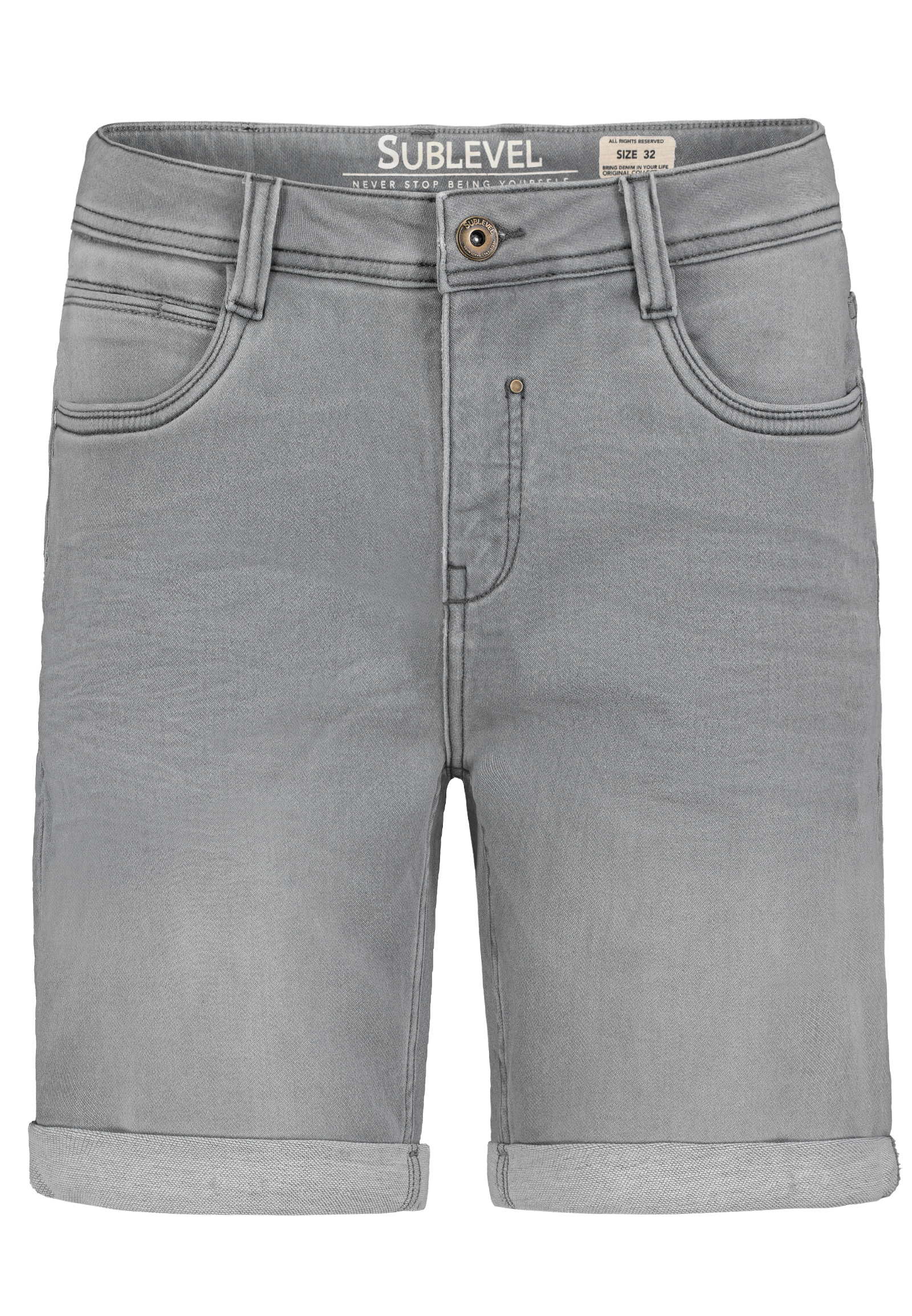 Authentic-St_251_23000_H13245BD61306KG104.jpg Jeans Shorts mit Umschlag Denim Bermuda
