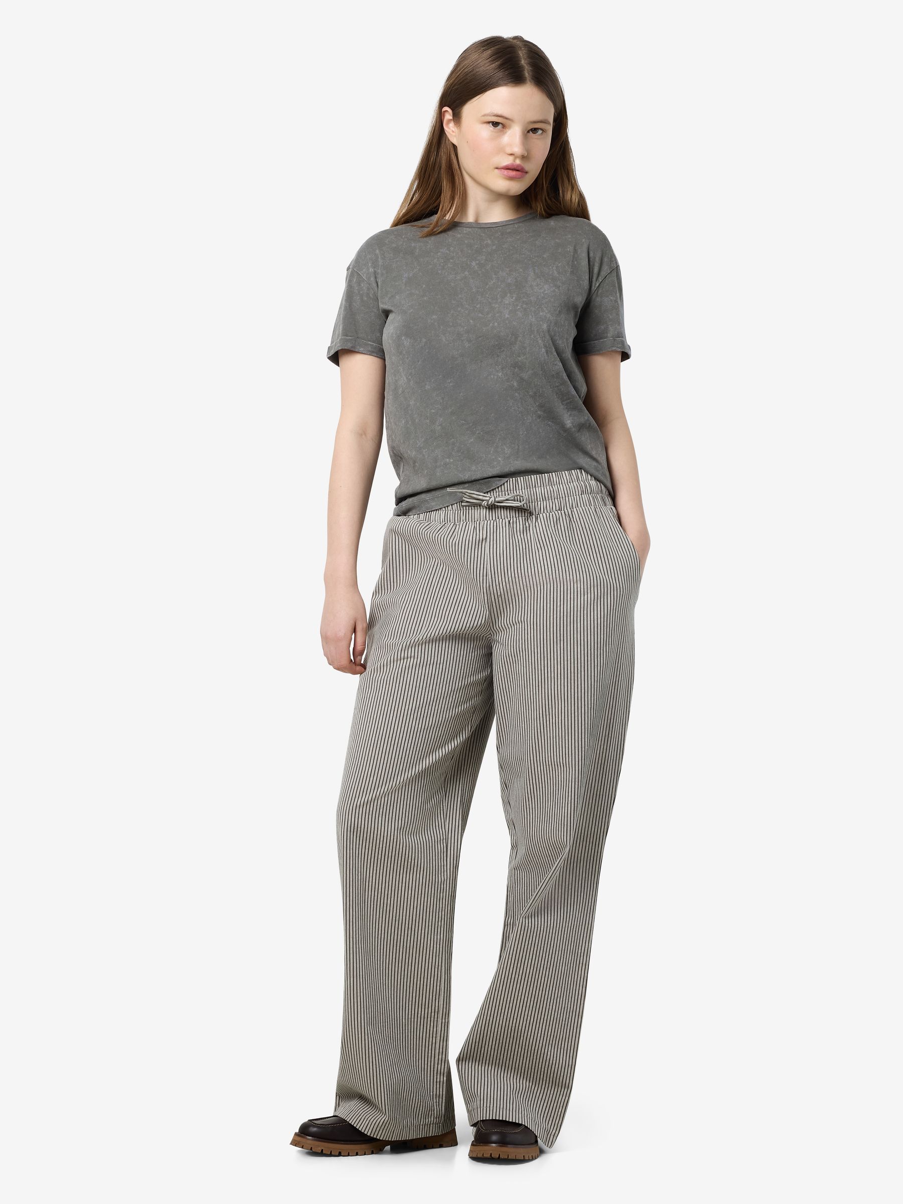 NOISY-MAY_Springsummer_4761878_27033739_5.jpg Gestreifte Culotte-Hose mit Kordelzug und Taschen