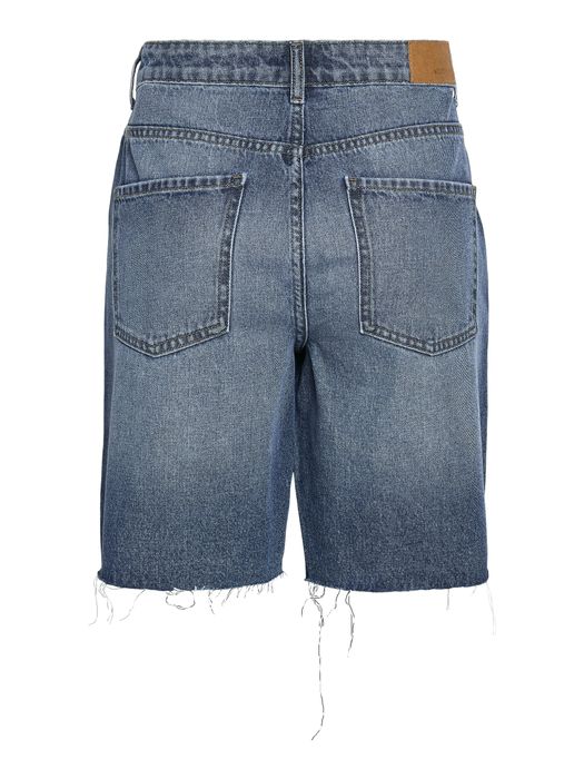 Noisy May Bermuda Jeansshorts mit ausgefranstem Saum – Blau, Bild 5