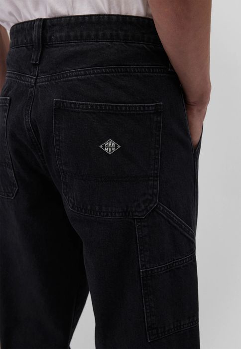 Mavi mavi Denim Jeans Hose mit weitem Bein und Eingrifftaschen – Dunkelgrau, Bild 6