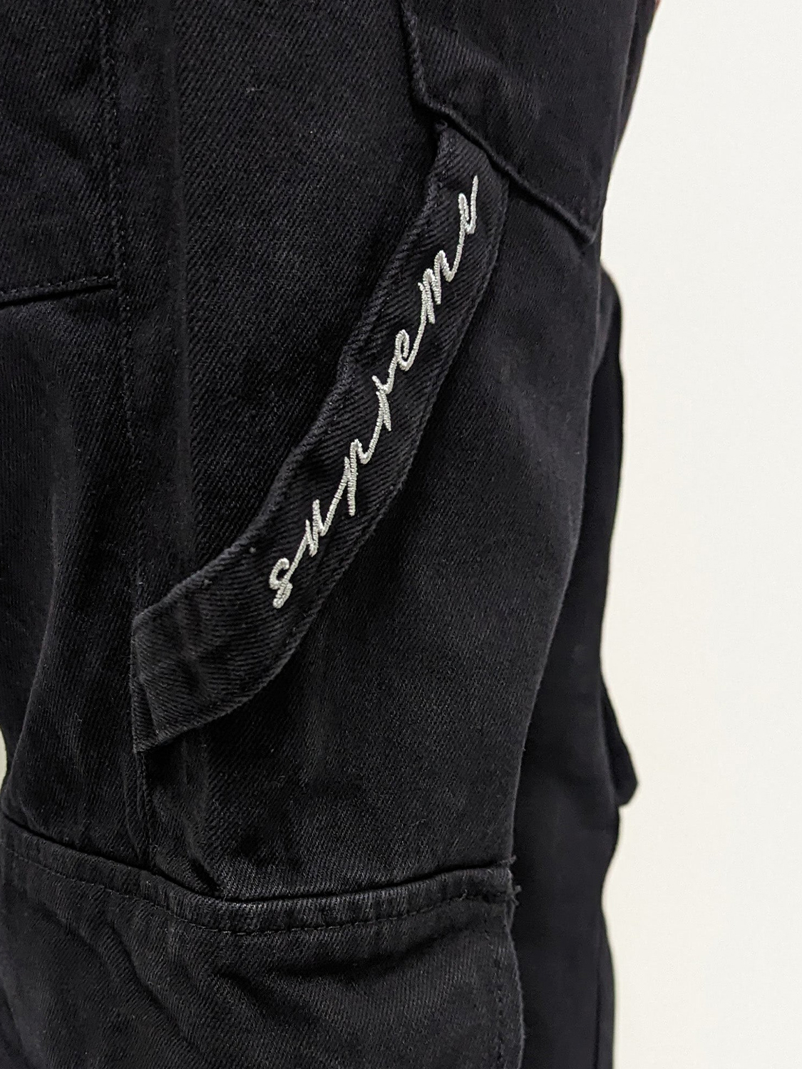 Cargo Baggy Jeans mit Logo Stitching Worker Slim Denim Cargo Baggy Jeans mit Logo Stitching Worker Slim Denim