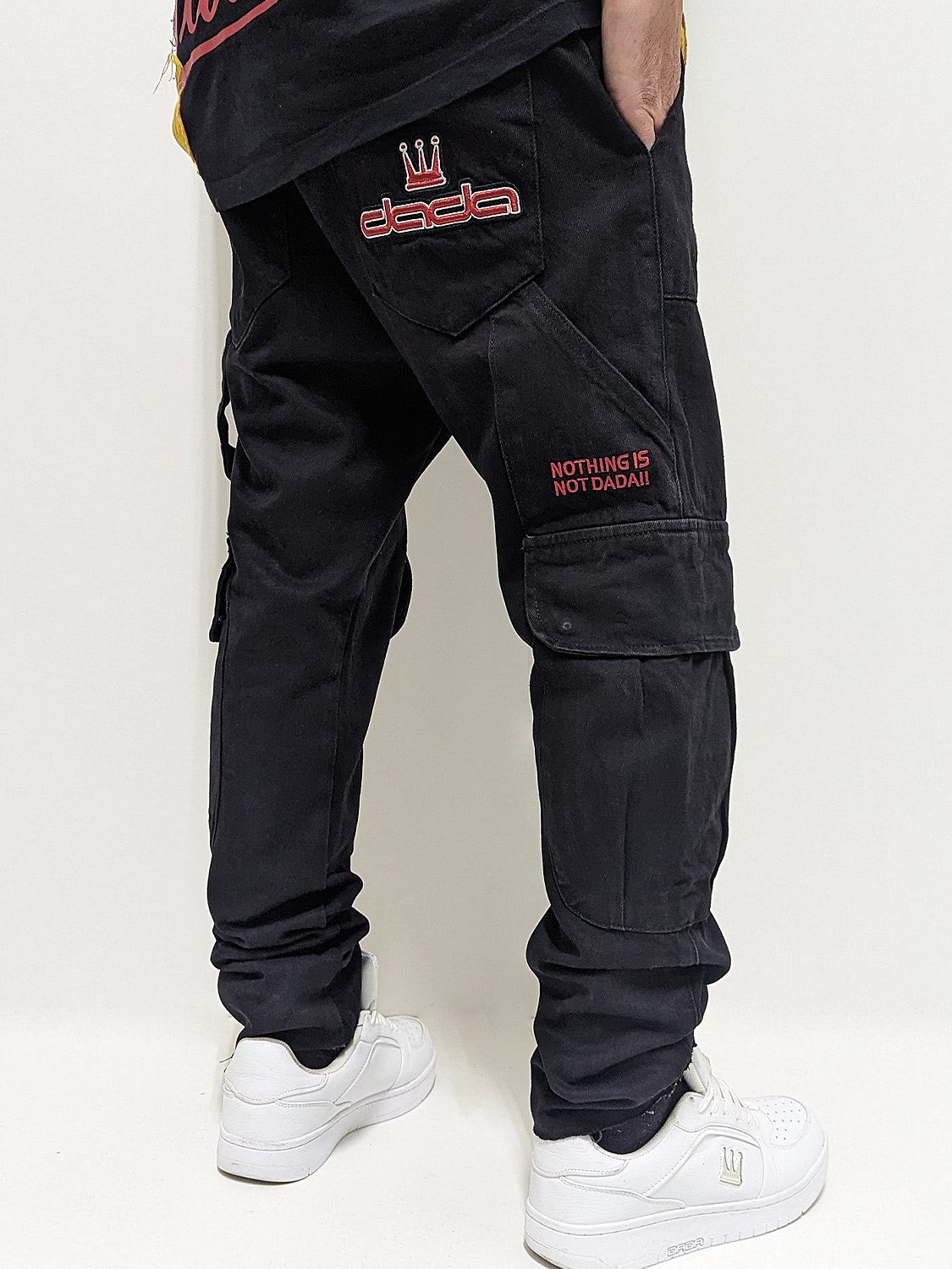 Cargo Baggy Jeans mit Logo Stitching Worker Slim Denim Cargo Baggy Jeans mit Logo Stitching Worker Slim Denim