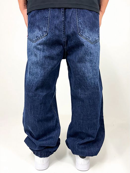 DADA Supreme DADA Supreme Patchwork Baggy Denim Jeans im Retro-Look – Blau, Bild 3