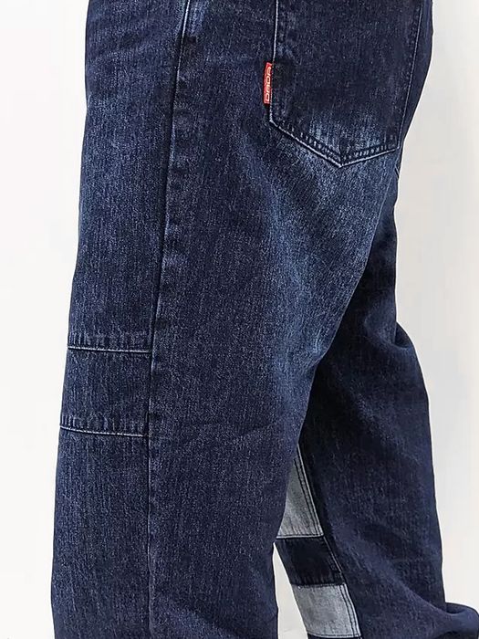 DADA Supreme DADA Supreme Patchwork Baggy Denim Jeans im Retro-Look – Blau, Bild 5