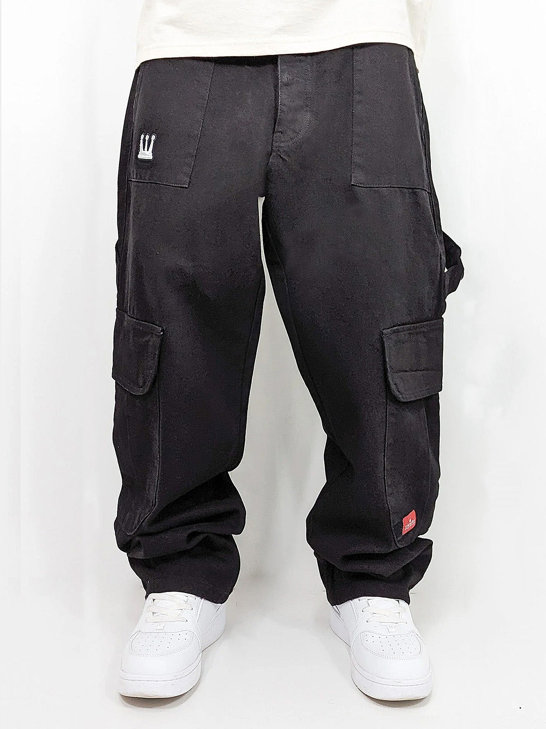 Worker Cargo Baggy Jeans mit Taschen und Stitching Worker Cargo Baggy Jeans mit Taschen und Stitching