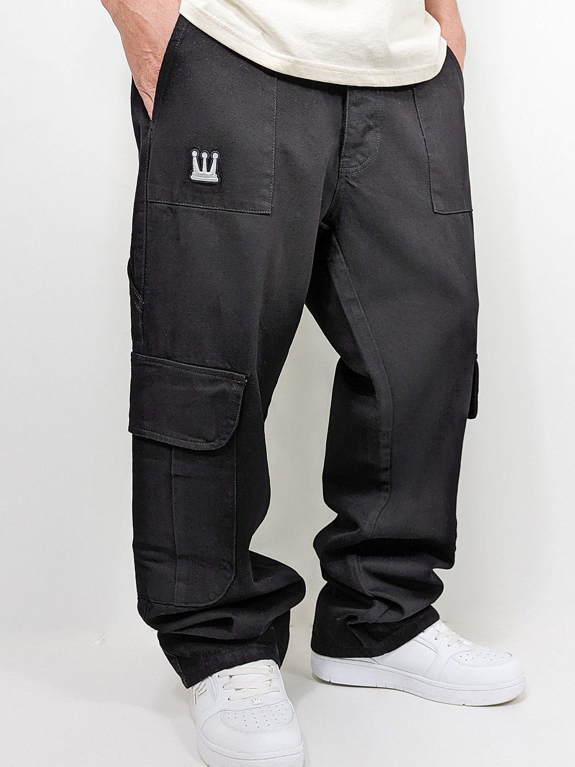 Worker Cargo Baggy Jeans mit Taschen und Stitching Worker Cargo Baggy Jeans mit Taschen und Stitching