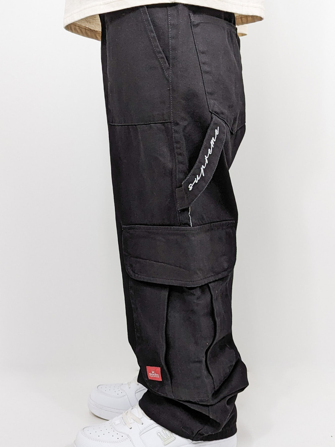 Worker Cargo Baggy Jeans mit Taschen und Stitching Worker Cargo Baggy Jeans mit Taschen und Stitching