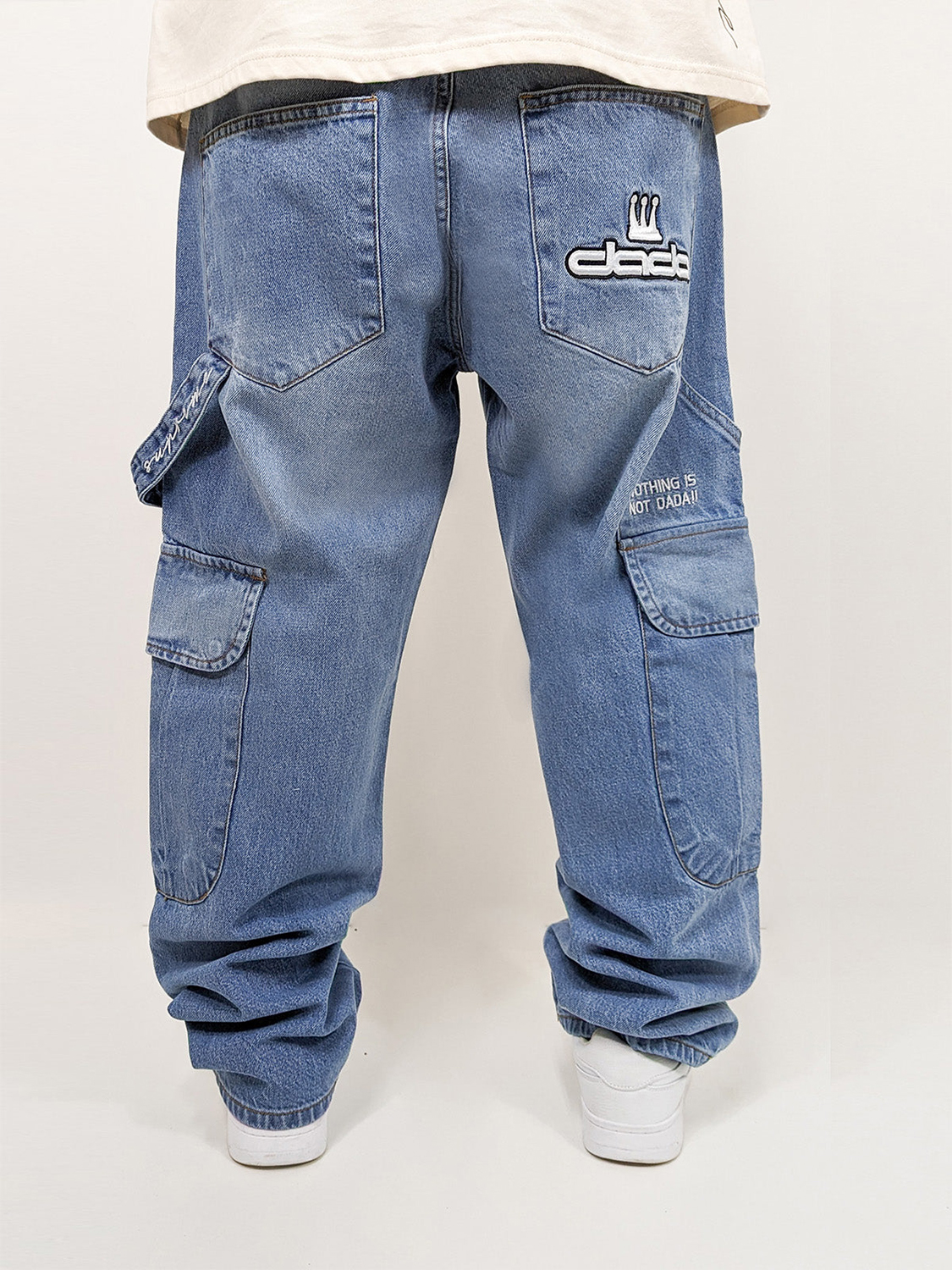 Worker Cargo Baggy Jeans mit Taschen und Stitching Worker Cargo Baggy Jeans mit Taschen und Stitching