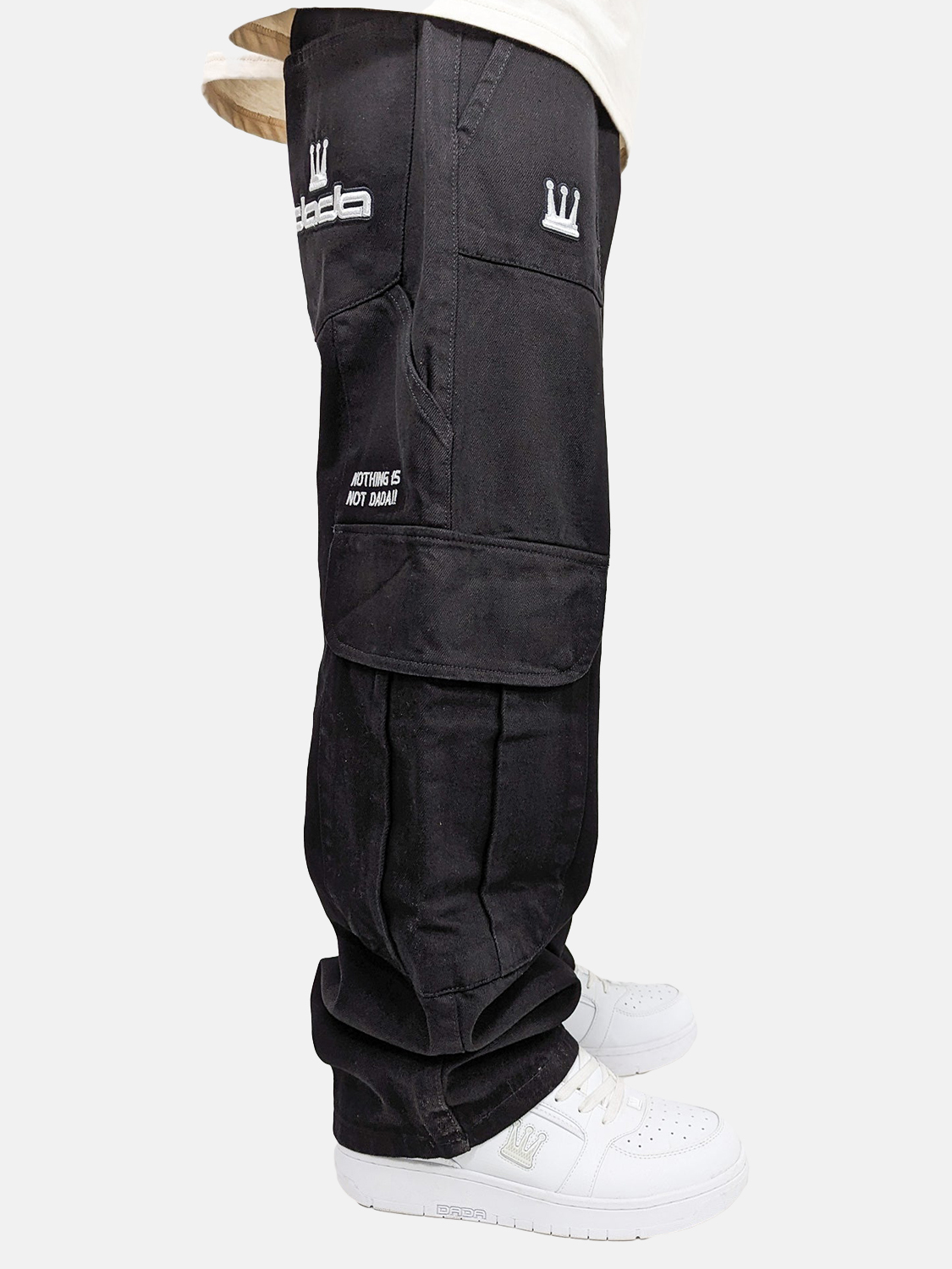 Worker Cargo Baggy Jeans mit Taschen und Stitching Worker Cargo Baggy Jeans mit Taschen und Stitching