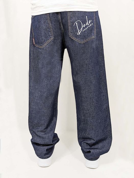 DADA Supreme DADA Supreme Baggy Jeans Loose Fit mit DADA Stickerei – Blau, Bild 4