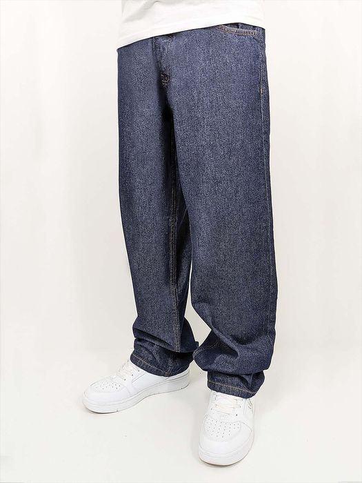 DADA Supreme DADA Supreme Baggy Jeans Loose Fit mit DADA Stickerei – Blau, Bild 3