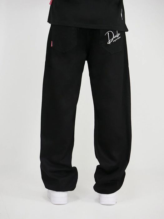 DADA Supreme DADA Supreme Baggy Jeans Loose Fit mit DADA Stickerei – Schwarz, Bild 3