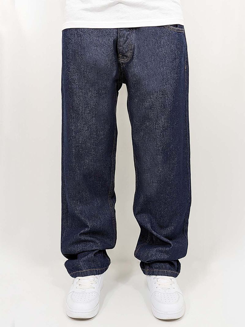 DADA Supreme DADA Supreme Baggy Jeans Loose Fit mit DADA Stickerei – Blau, Bild 2