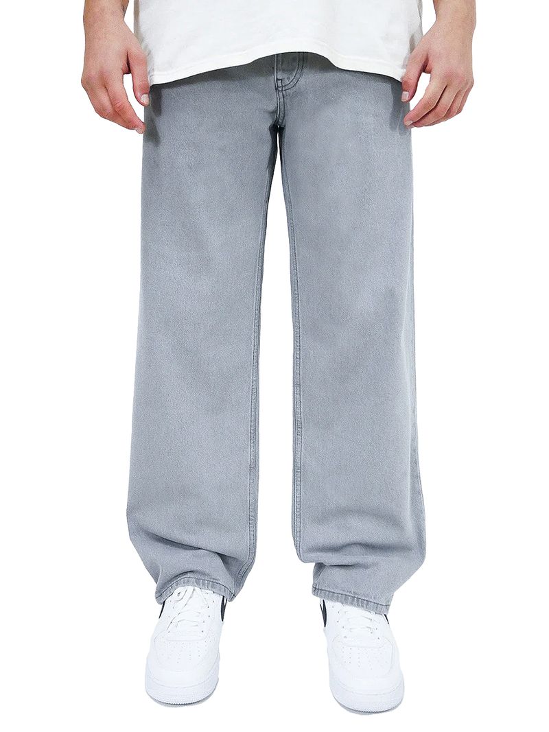 DADA Supreme DADA Supreme Baggy Jeans Loose Fit mit DADA Stickerei – Grau, Bild 1