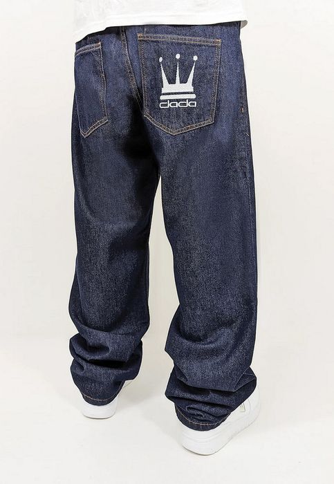 DADA Supreme DADA Supreme Loose Fit Jeans mit Print Baggy Pants – Blau, Bild 5