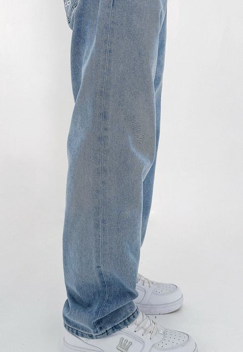 DADA Supreme DADA Supreme Loose Fit Jeans mit Print Baggy Pants – Hellblau, Bild 3